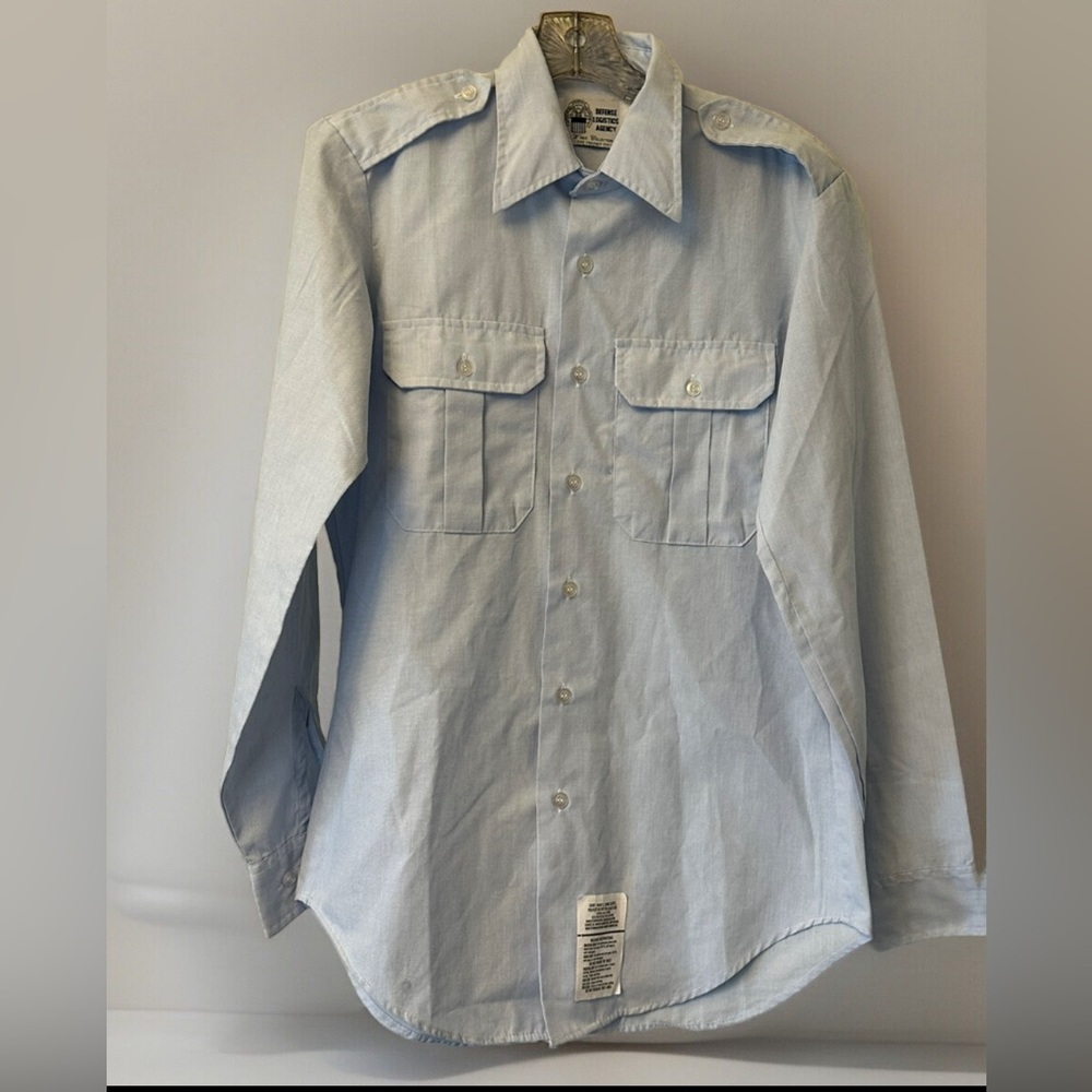 US Air Force USAF 1550 Size 15 X 34 Long Sleeve Dress Shirt